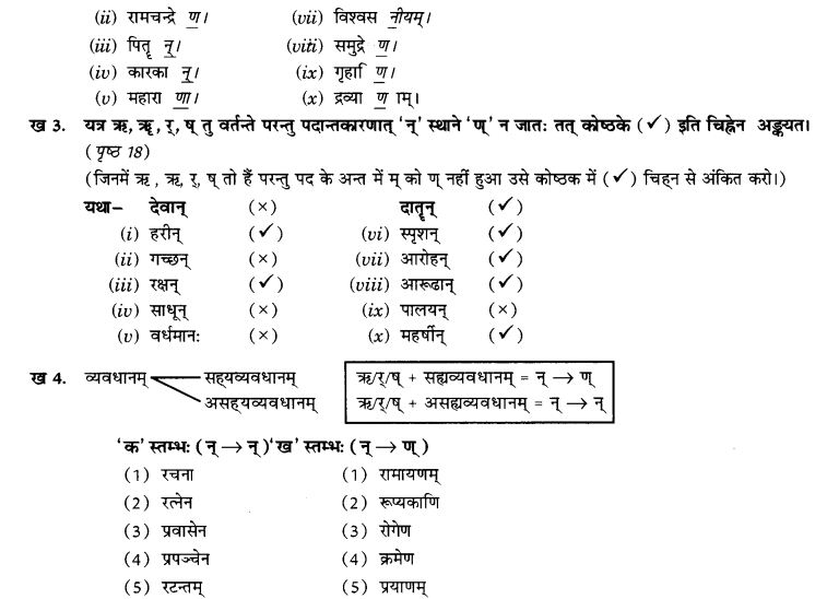 NCERT Solutions for Class 9th Sanskrit Chapter 3 Vyajtrnasandhihi 6