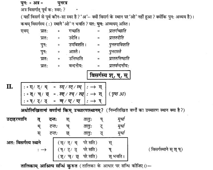 NCERT Solutions for Class 9th Sanskrit Chapter 4 Visargsandhih 10