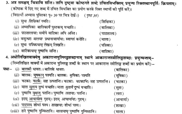 NCERT Solutions for Class 9th Sanskrit Chapter 5 Anathsabdhah, Halanthsabdah, Sarvnamsabdah, Sankhyavachansabdah 31