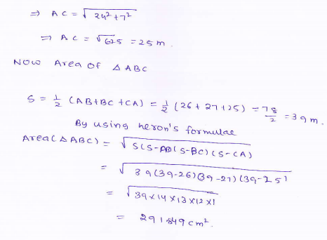 RD-Sharma-class 9-maths-Solutions-chapter 12 - Herons Formulae -Exercise 12.2 -Question-2_1