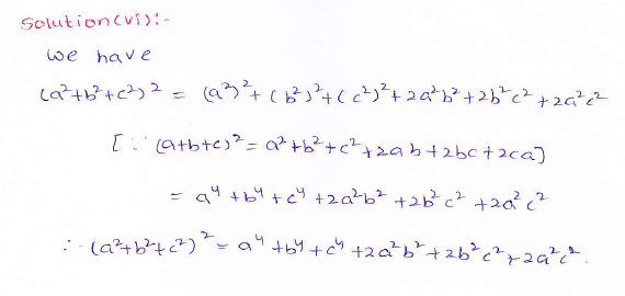 RD Sharma class 9 maths Solutions chapter 4 Algebraic Identities Exercise 4.2 Question 1 (vi)