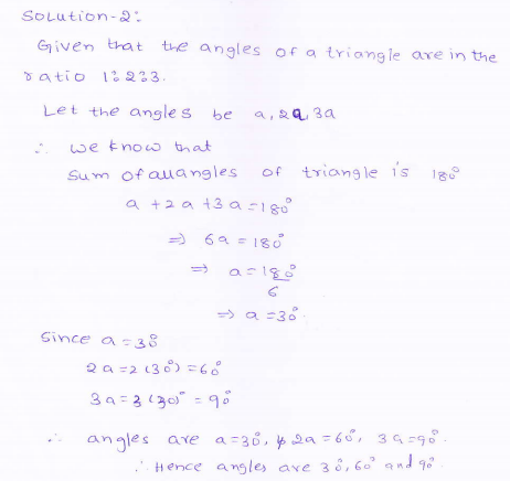 RD-Sharma-class 9-maths-Solutions-chapter 9 - Traingles and Its Angles -Exercise 9.1 -Question-2