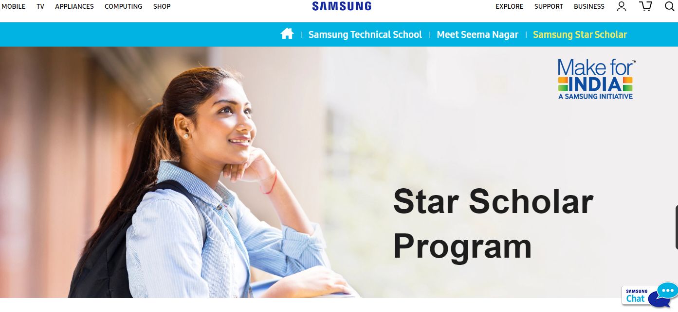 Samsung Star Scholarship Program