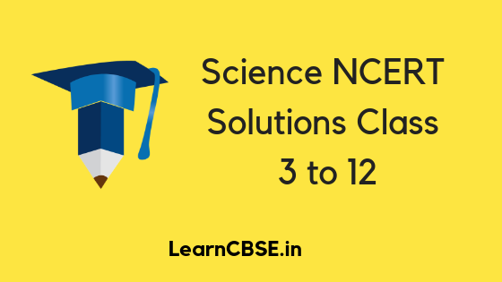 Science NCERT Solutions Class 3 to 12