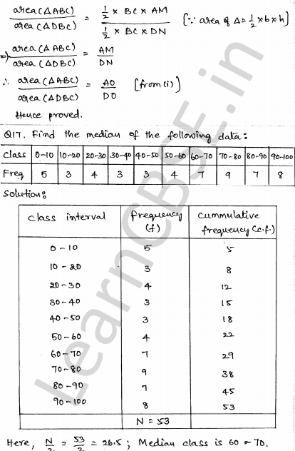 Solved CBSE Sample Papers for Class 10 Maths Set 4 1.12
