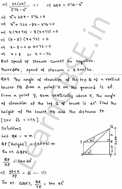 Solved CBSE Sample Papers for Class 10 Maths Set 4 1.27