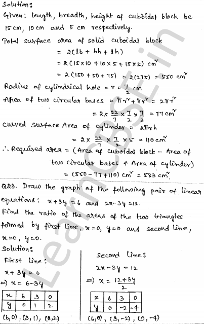 Solved CBSE Sample Papers for Class 10 Maths Set 5 1.19