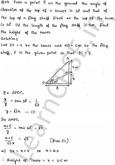 Solved CBSE Sample Papers for Class 10 Maths Set 5 1.28