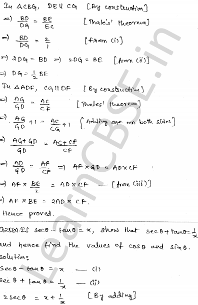 Solved CBSE Sample Papers for Class 10 Maths Set 6 1.22