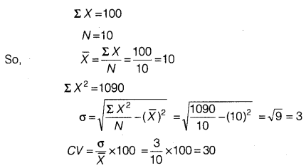 Statistics for Economics Class 11 NCERT Solutions Chapter 6 Measures of Dispersion Q12