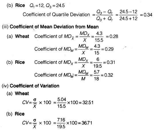 Statistics for Economics Class 11 NCERT Solutions Chapter 6 Measures of Dispersion Q6.1