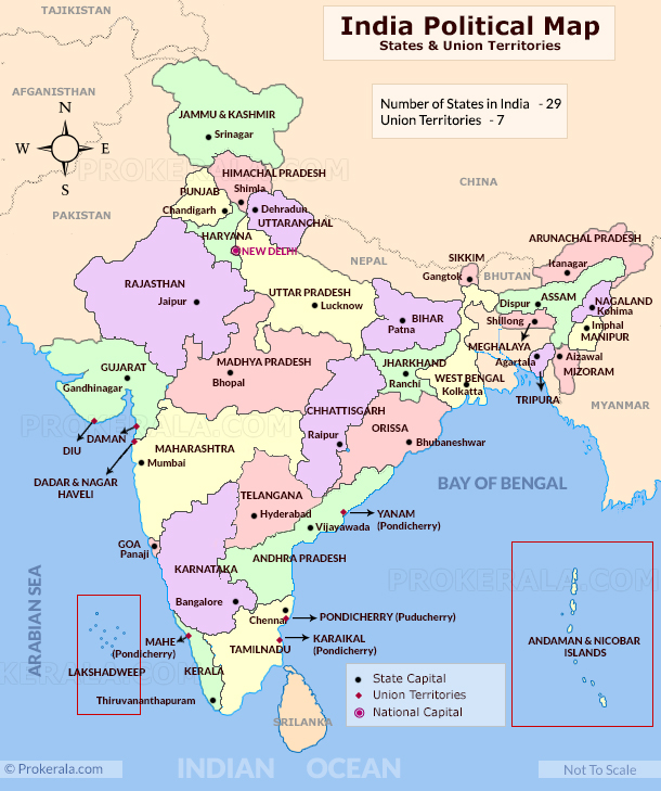 The-Political-Map-of-India