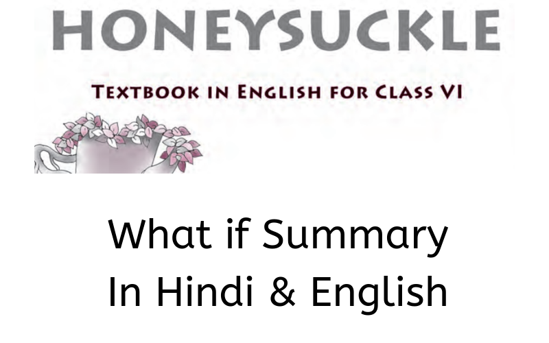 What-if-Summary-Class-6-English