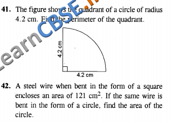  CBSE CCE Summative Assessment Class 10 Maths Areas Related To Circles SAQ 