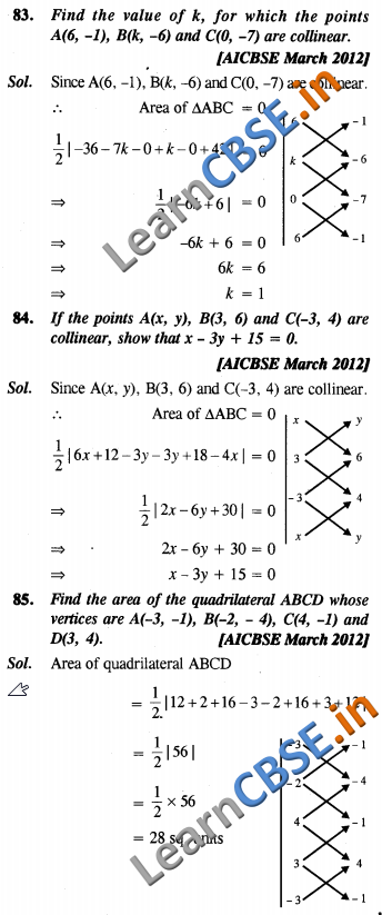  Maths CBSE Class 10 SAQ 3 Marks Coordinate Geometry 03 