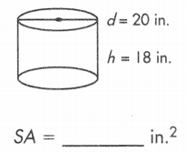 formula of total surface area of cylinder