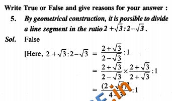  NCERT Exemplar Solutions Class 10 Maths Constructions SAQ 2 Marks 