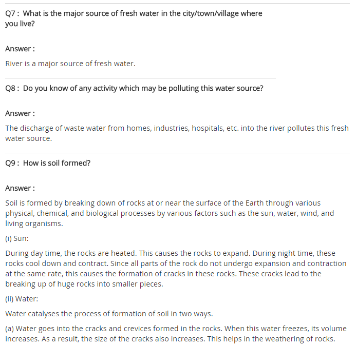 NCERT Solutions For Class 9 Science Chapter 14 Natural Resources
