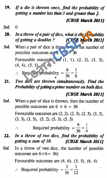  NCERT Class 10 Power Sharing Solutions Probability VSAQ 