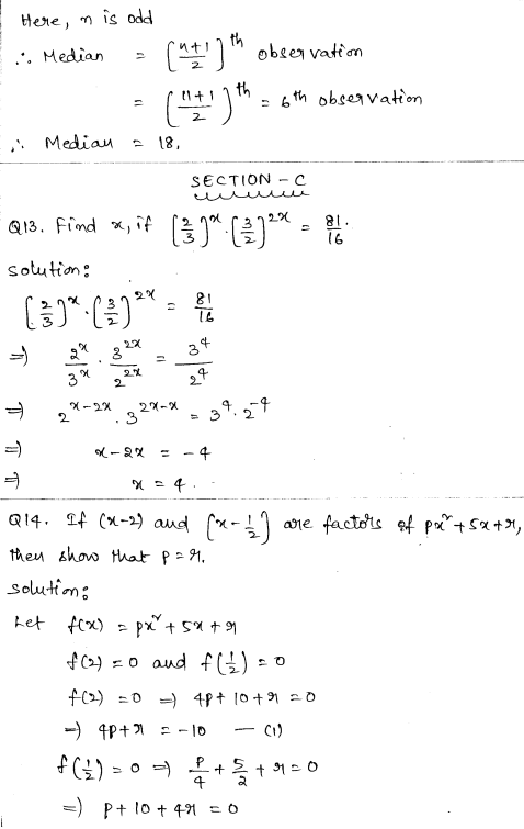 CBSE Sample Papers for Class 9 Maths Set 2 6