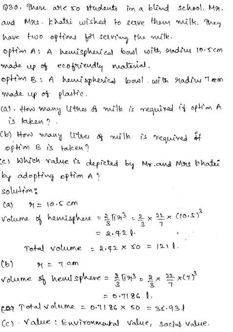 Sample Papers for Class 9 Maths Solved paper 3 17